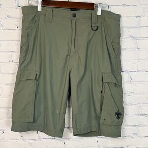 Boy Scouts of America Centennial Uniform Shorts Mens Med Olive Green Nylon BSA